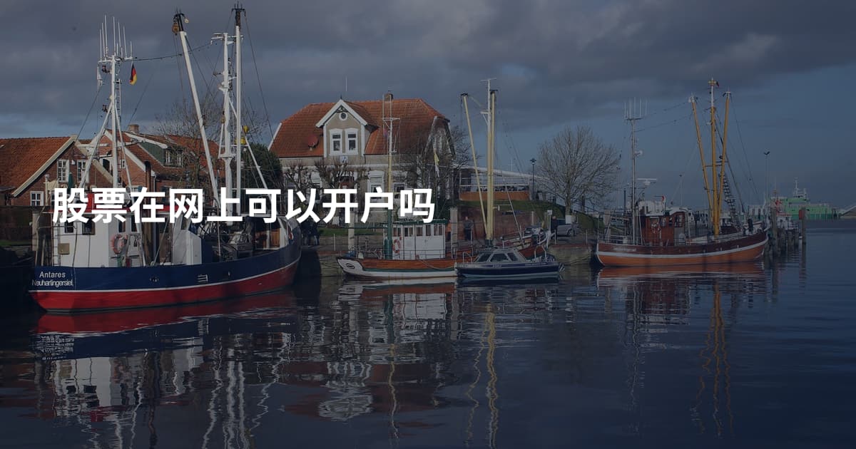 股票在网上可以开户吗