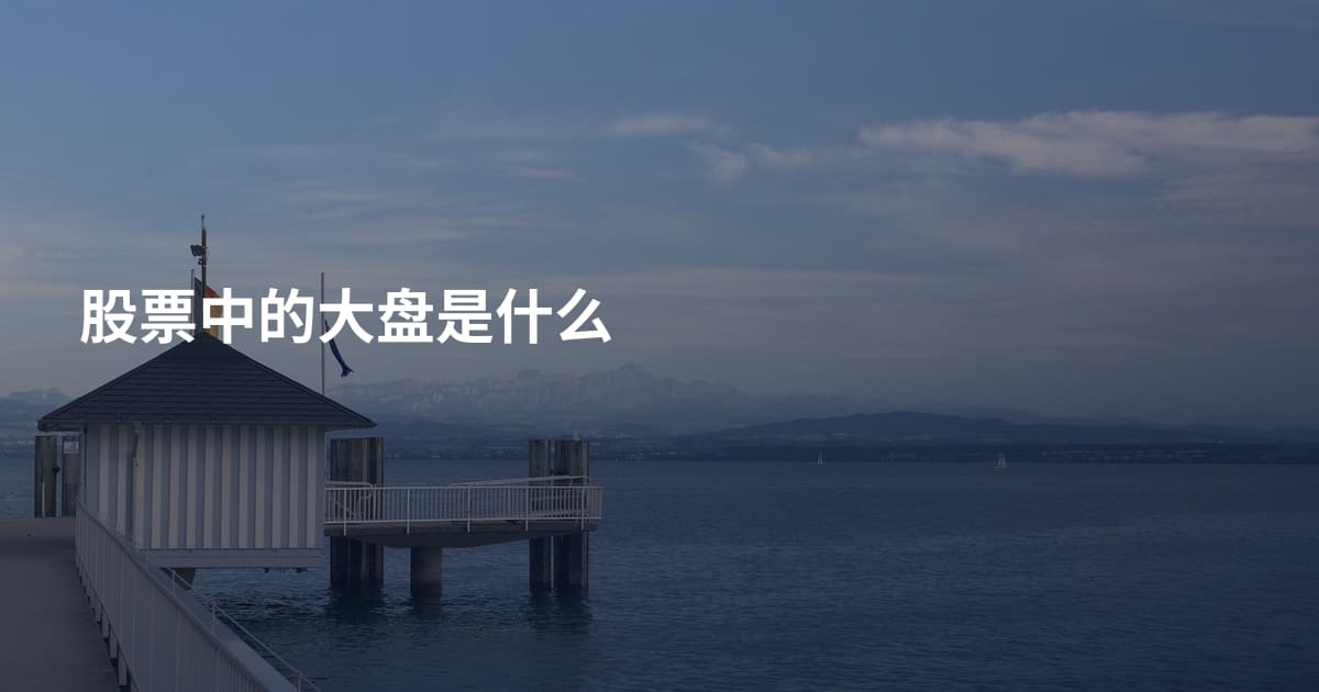 股票中的大盘是什么