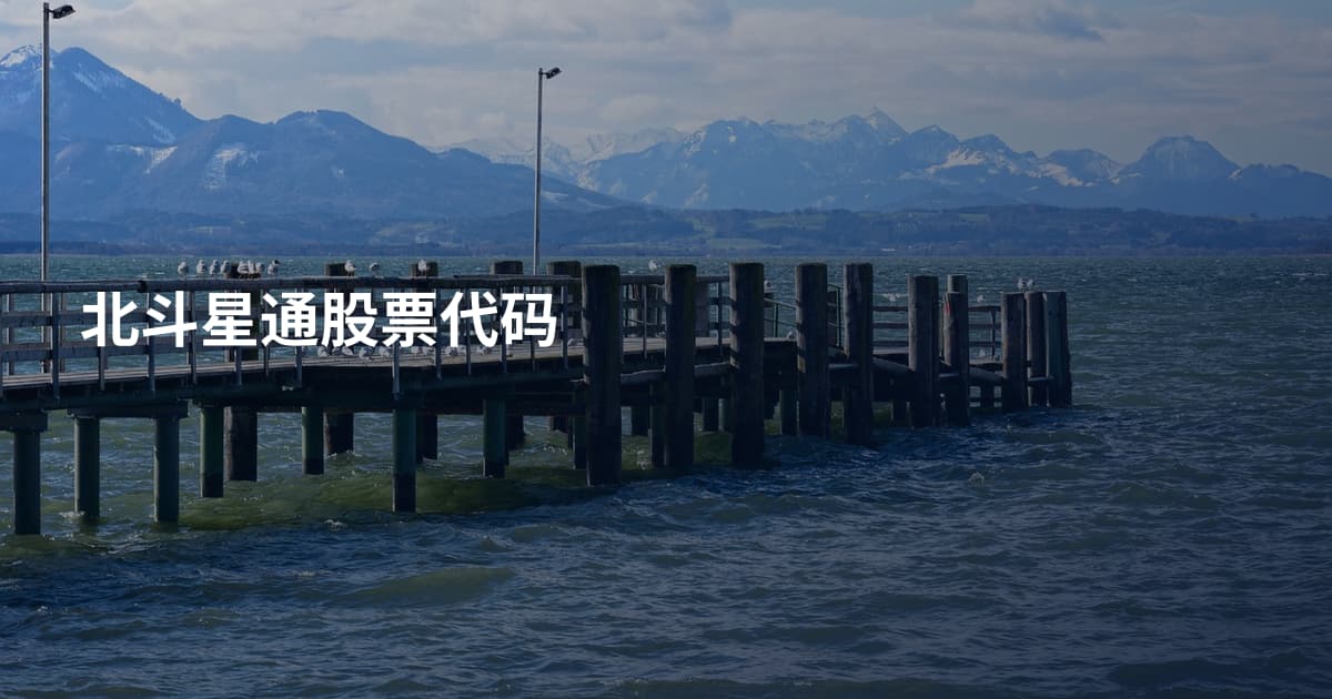 北斗星通股票代码