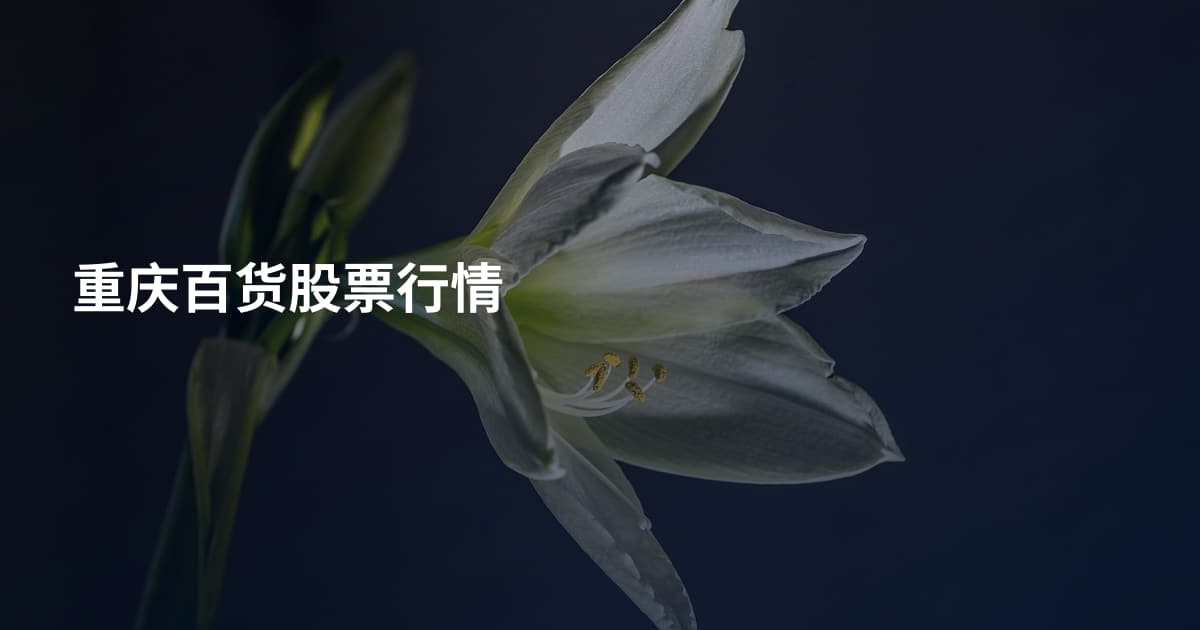重庆百货股票行情