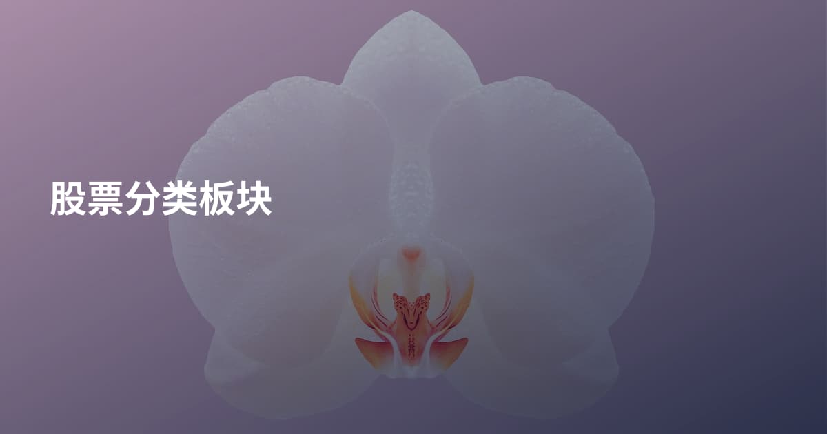 股票分类板块
