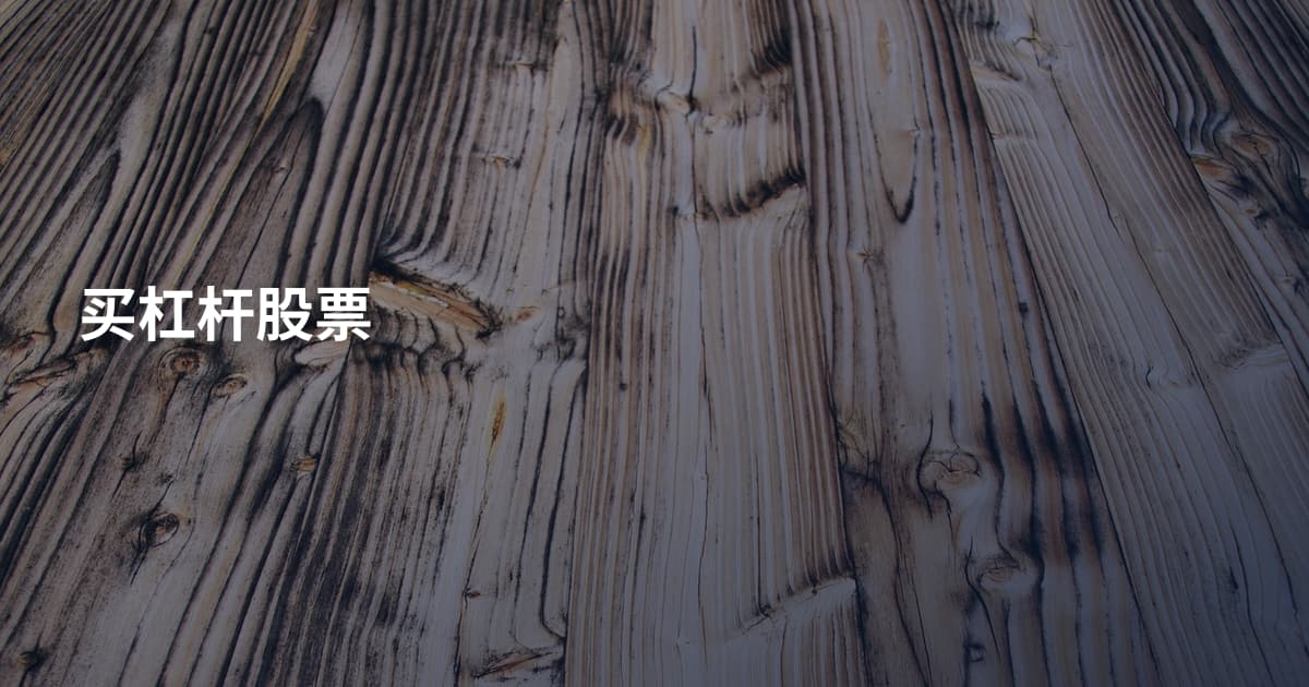 买杠杆股票