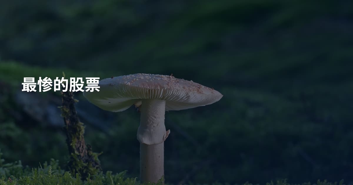 最惨的股票