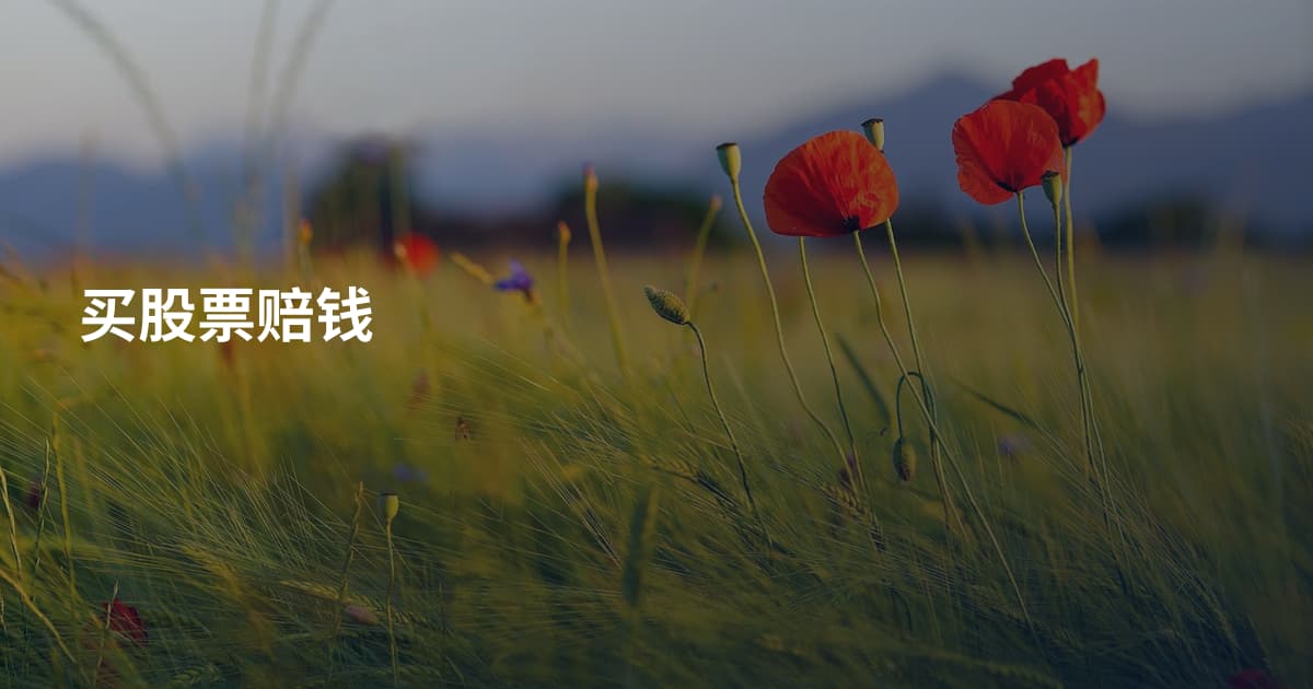 买股票赔钱