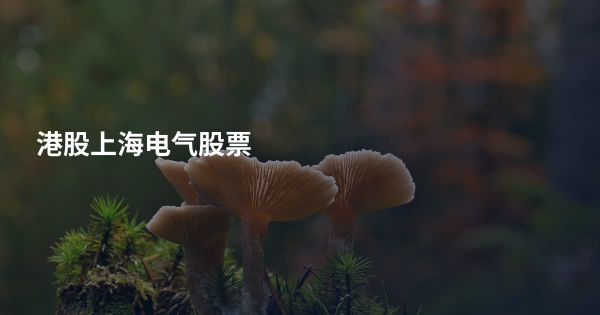 港股上海电气股票