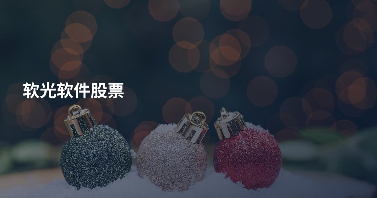 软光软件股票
