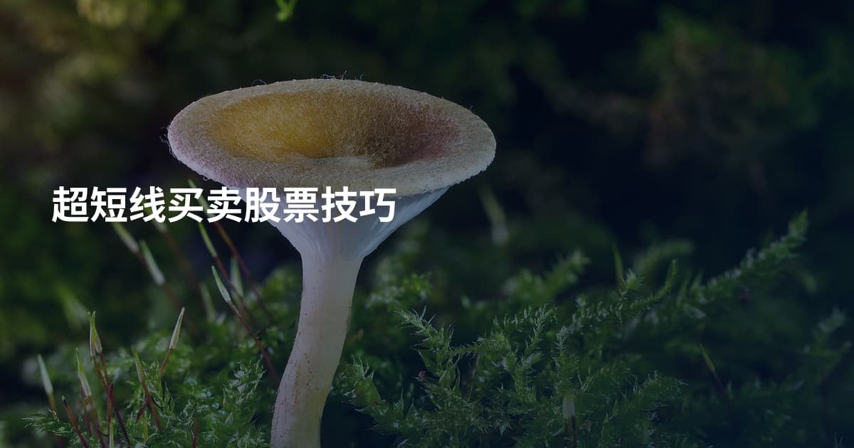 超短线买卖股票技巧