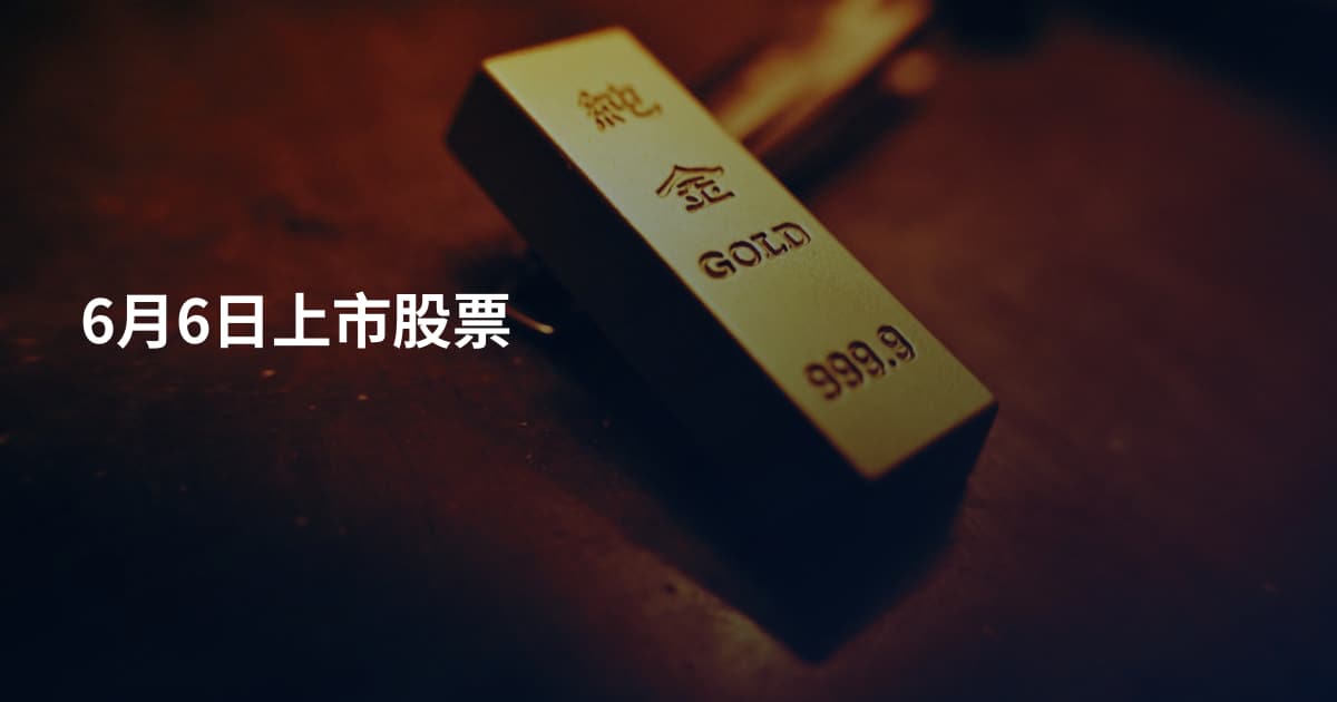 6月6日上市股票
