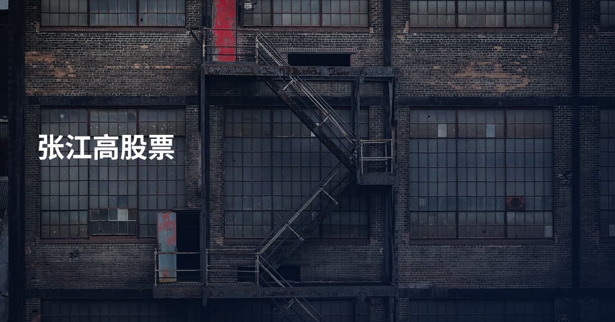 张江高股票