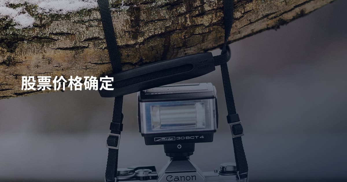 股票价格确定