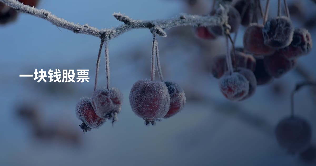一块钱股票