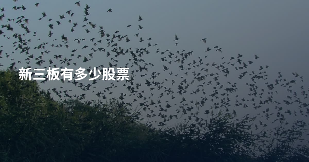 新三板有多少股票