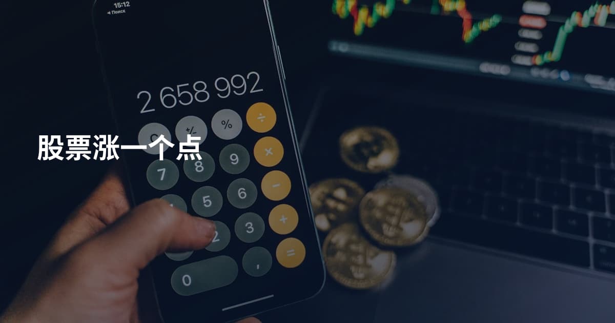 股票涨一个点