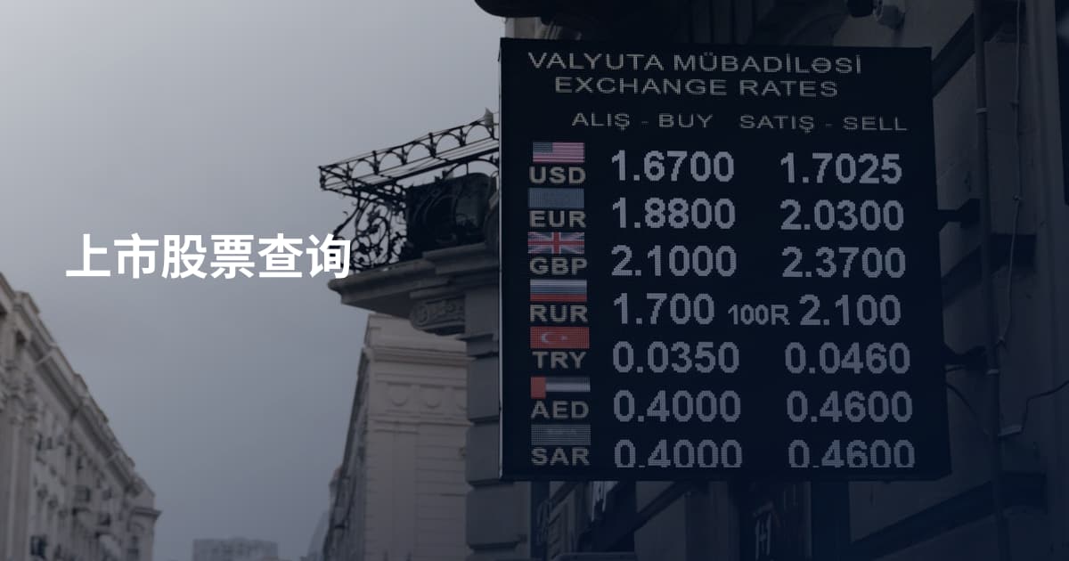 上市股票查询