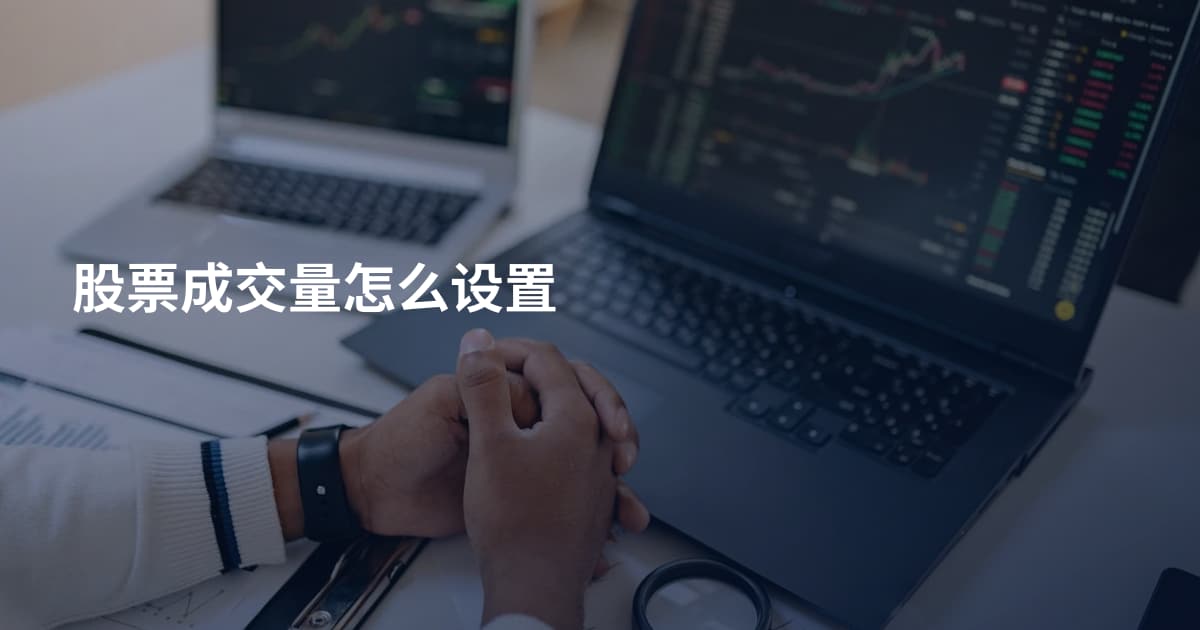 股票成交量怎么设置