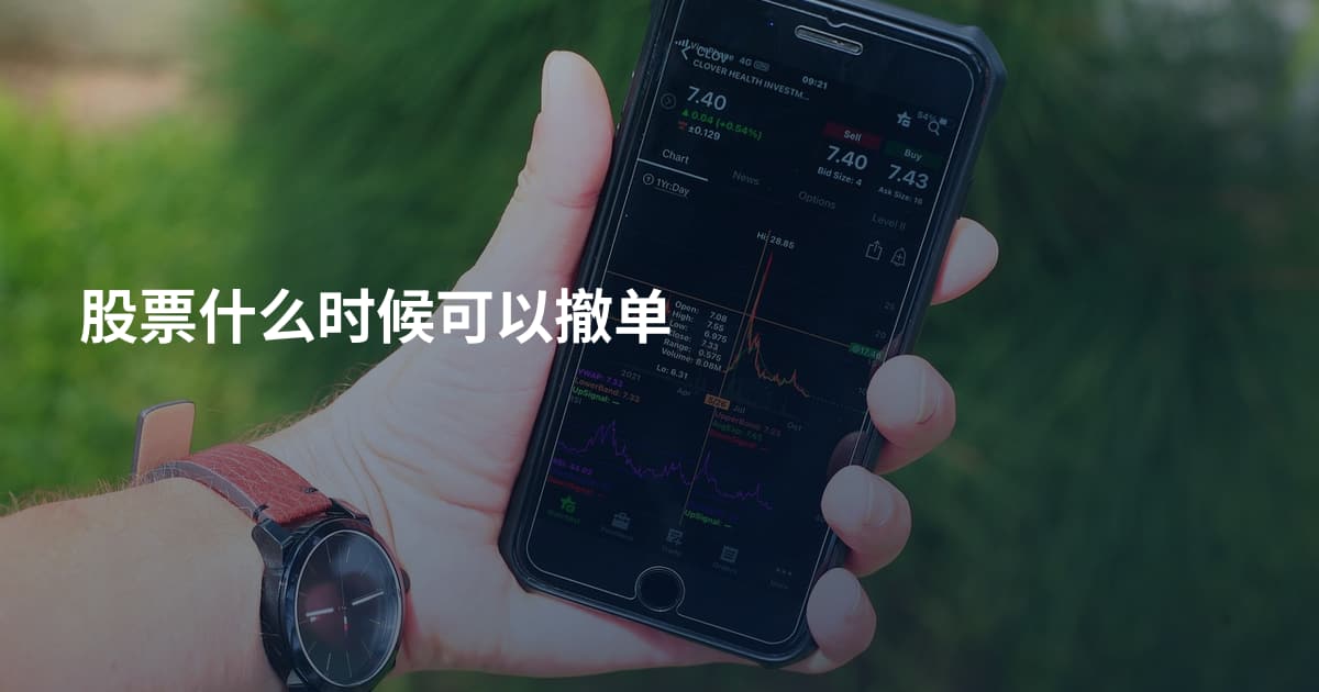股票什么时候可以撤单