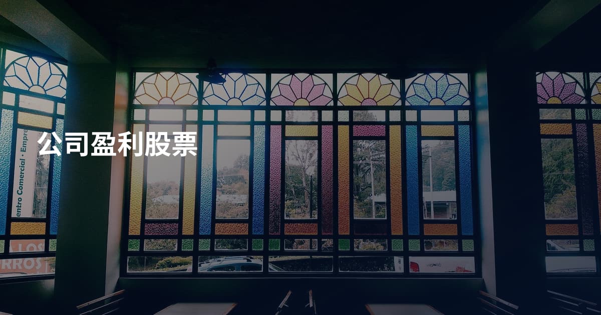 公司盈利股票
