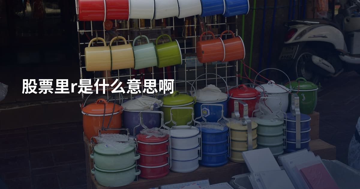 股票里r是什么意思啊