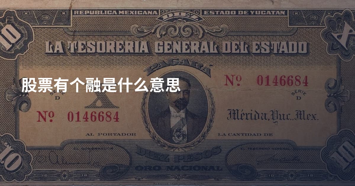 股票有个融是什么意思