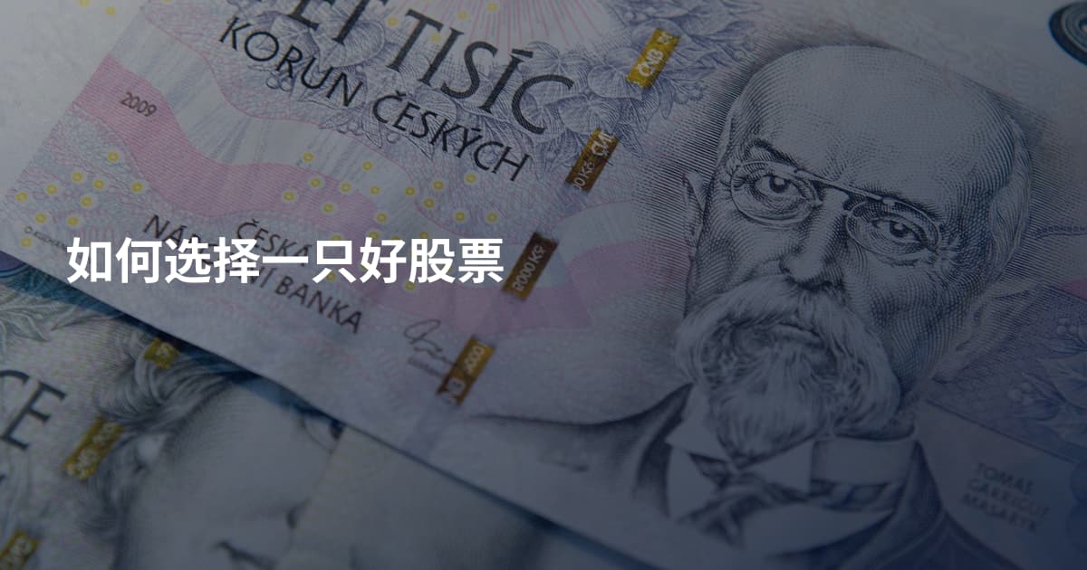 如何选择一只好股票