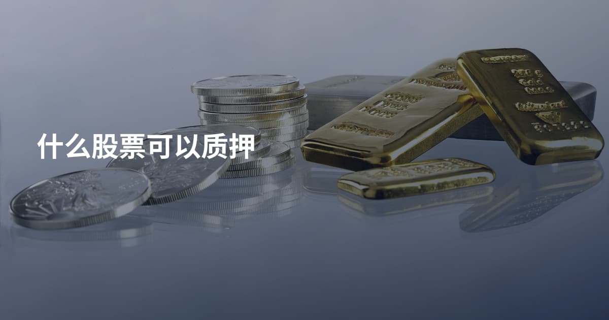 什么股票可以质押