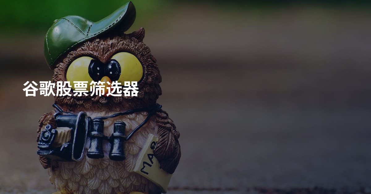 谷歌股票筛选器