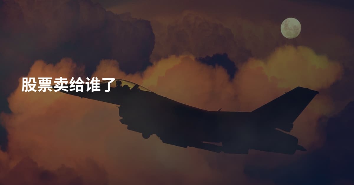 股票卖给谁了