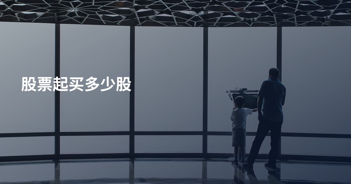 股票起买多少股