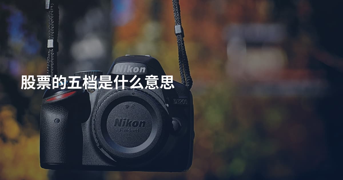 股票的五档是什么意思