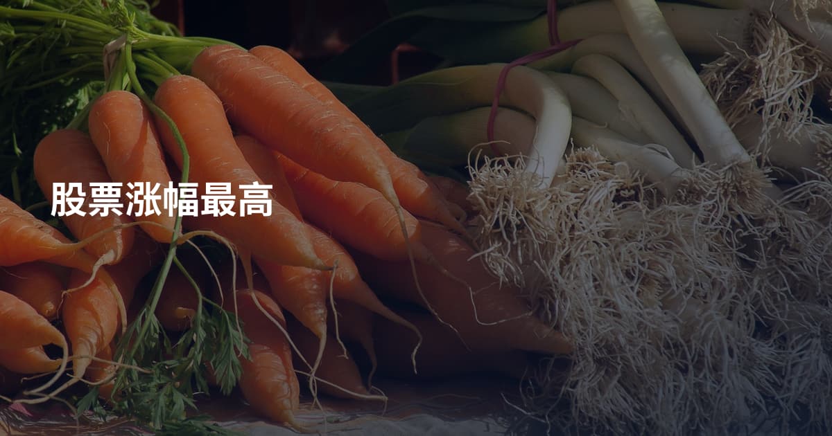 股票涨幅最高