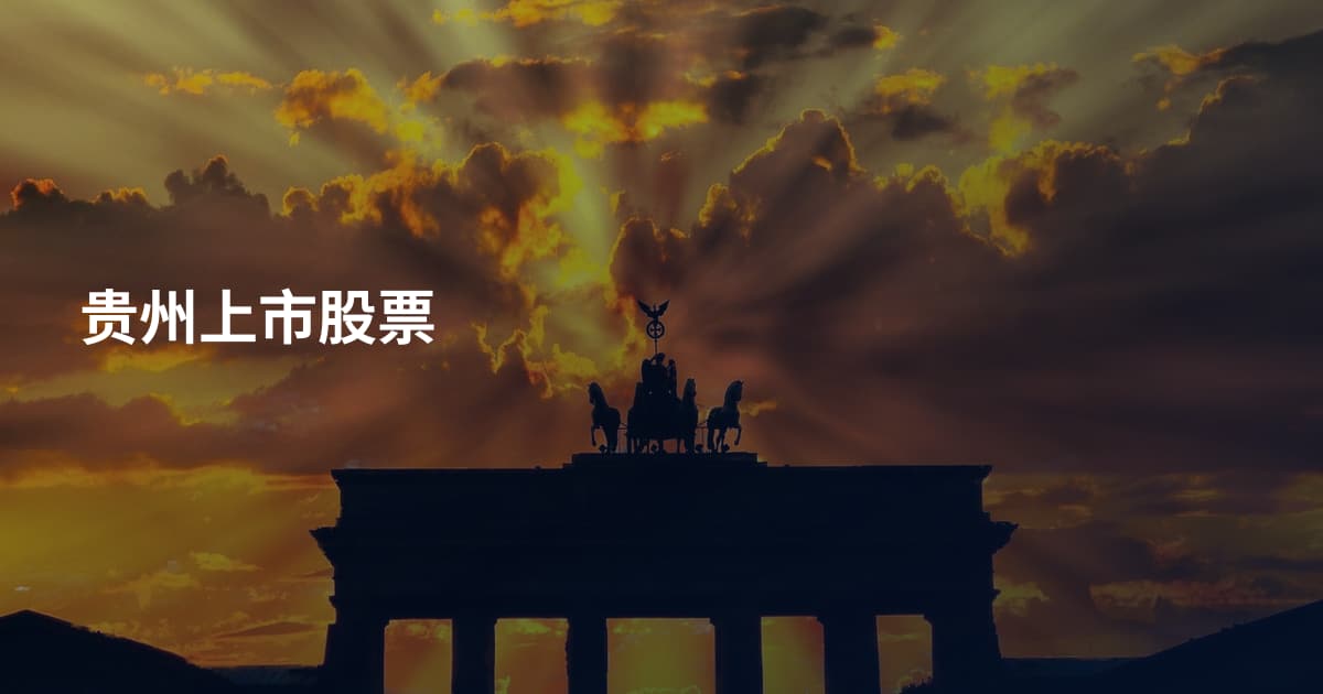 贵州上市股票