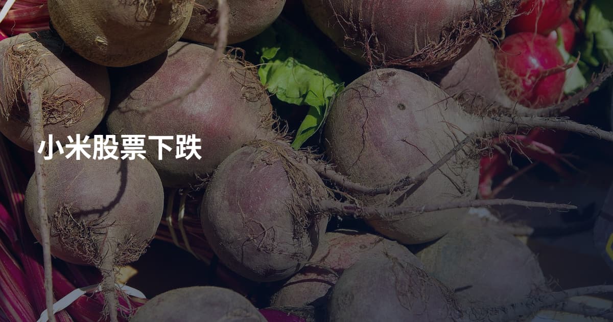 小米股票下跌