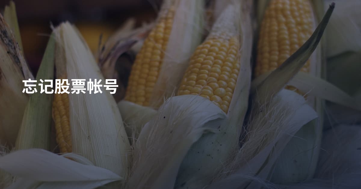 忘记股票帐号