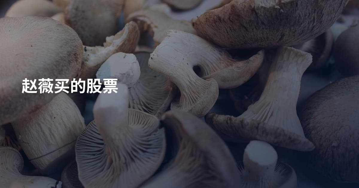 赵薇买的股票