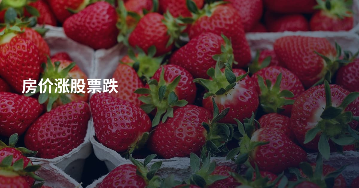 房价涨股票跌