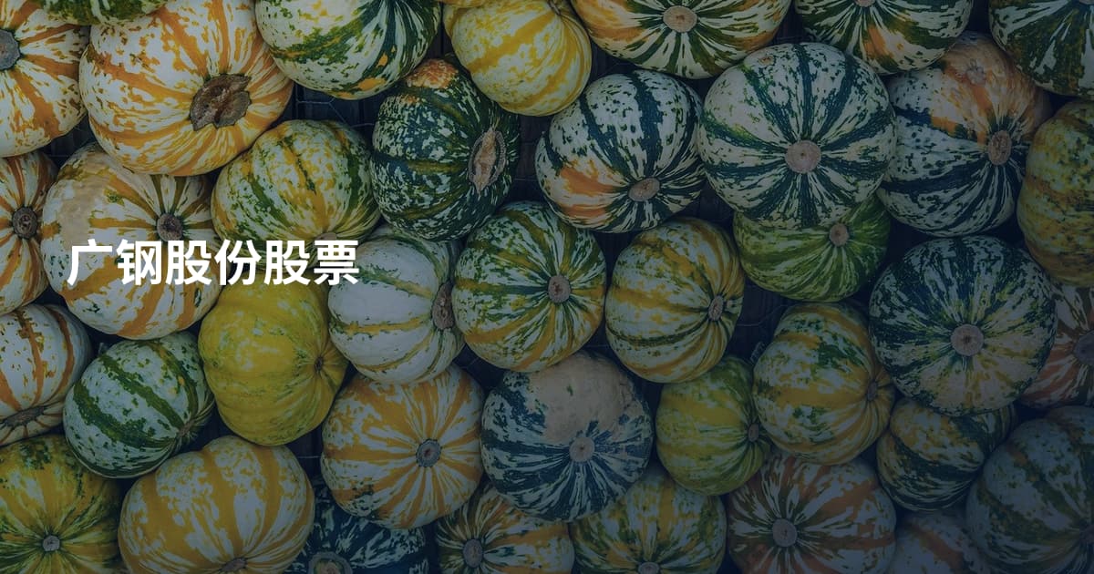 广钢股份股票