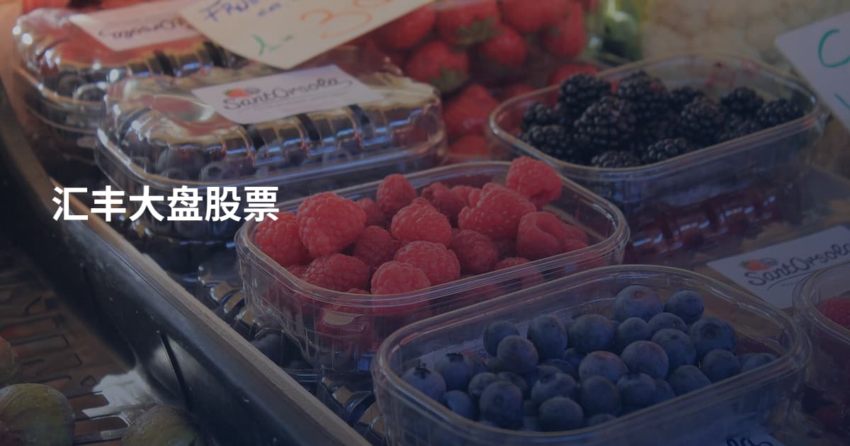 汇丰大盘股票
