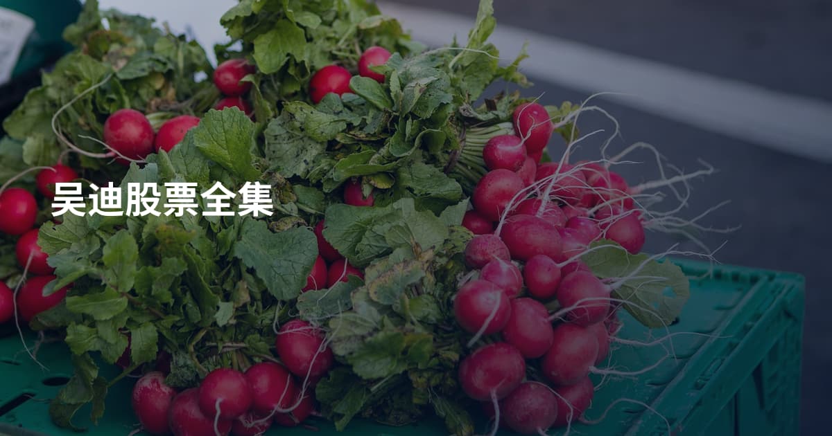 吴迪股票全集