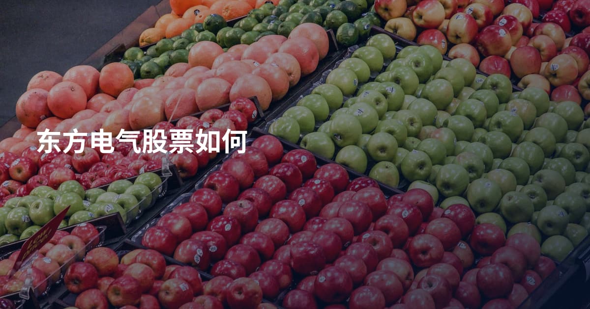 东方电气股票如何