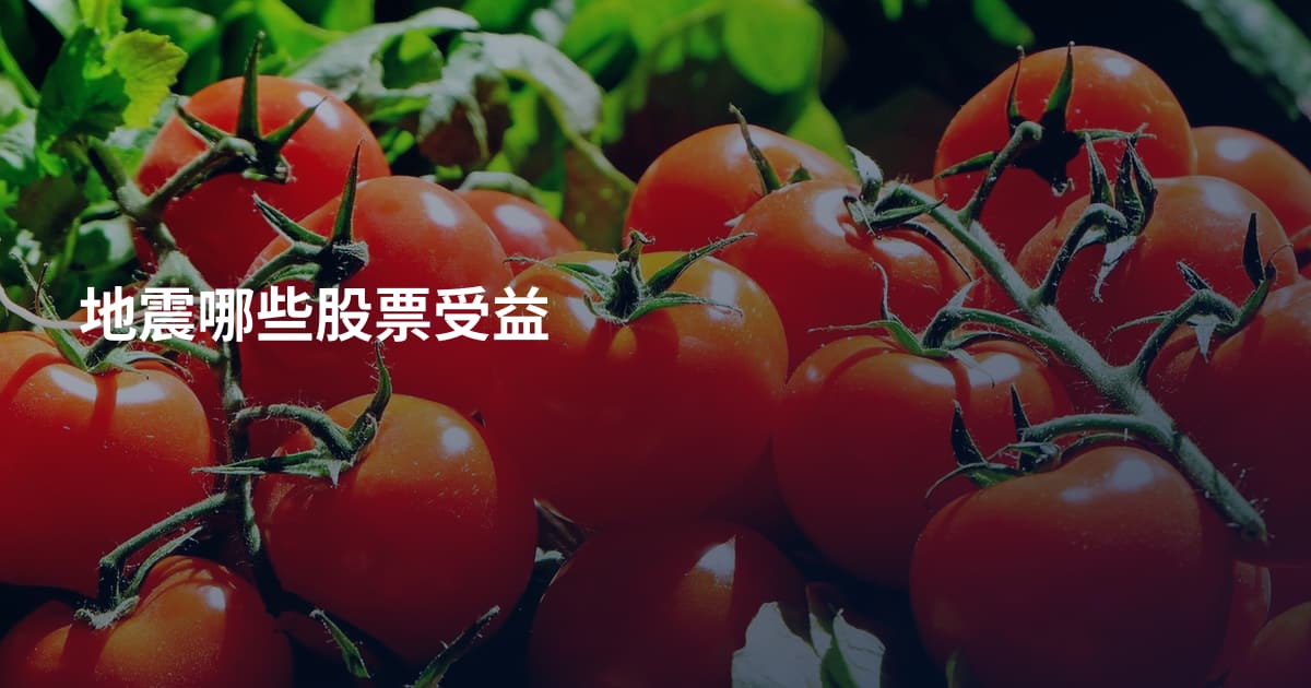 地震哪些股票受益