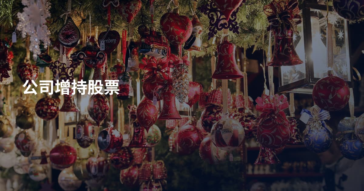 公司增持股票