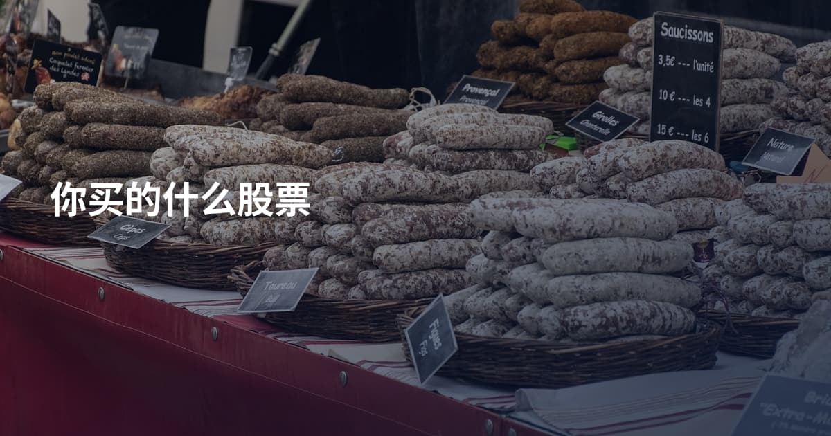 你买的什么股票
