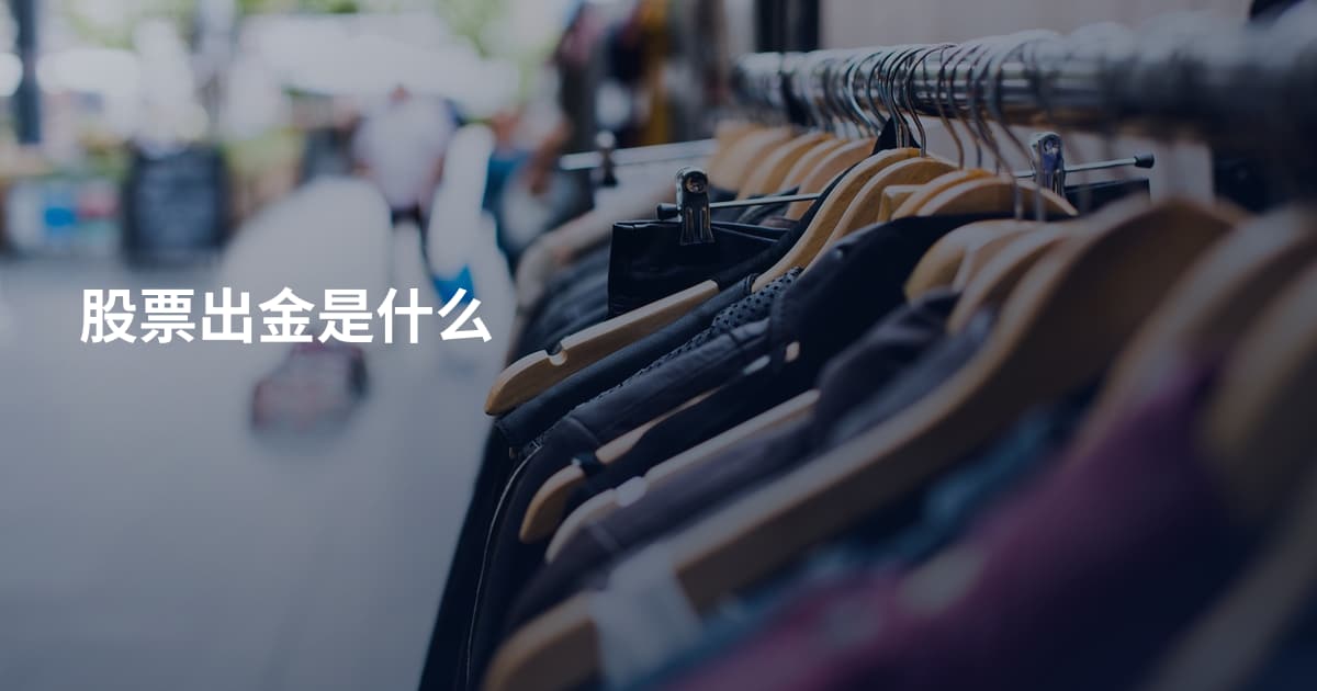 股票出金是什么