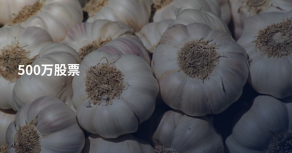 500万股票