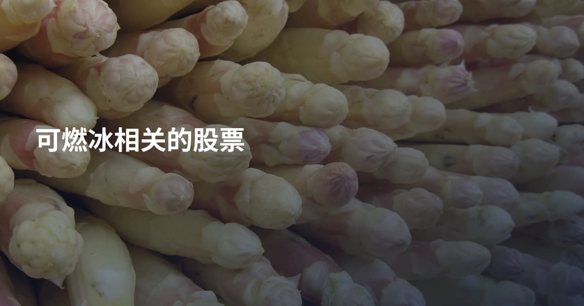 可燃冰相关的股票