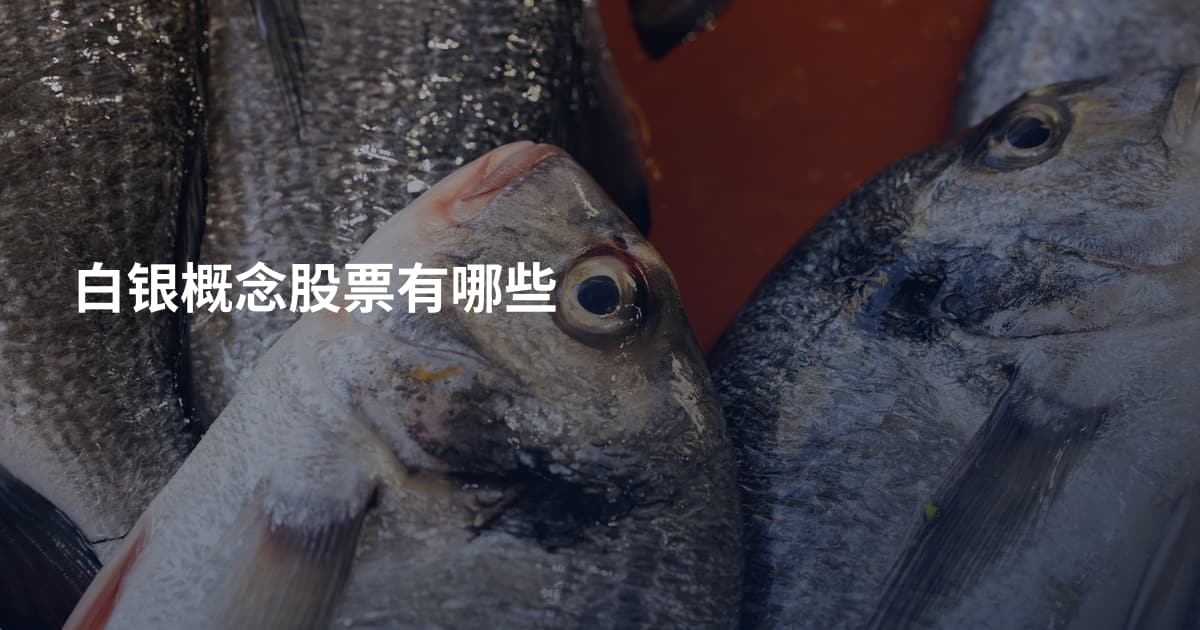 白银概念股票有哪些