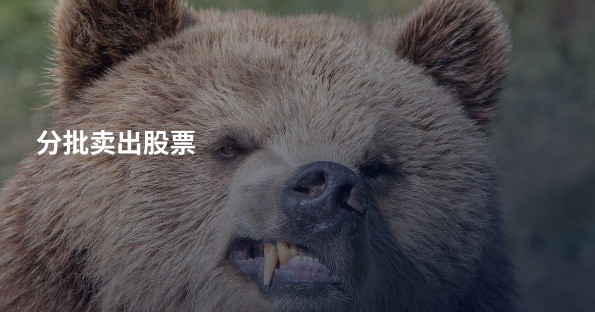 分批卖出股票