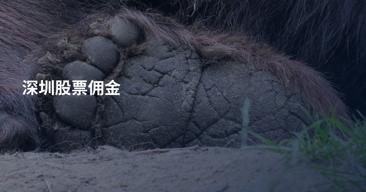 深圳股票佣金