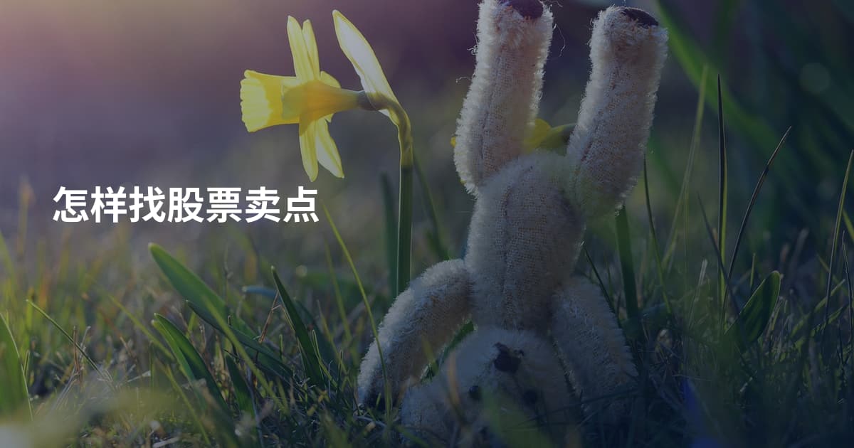 怎样找股票卖点