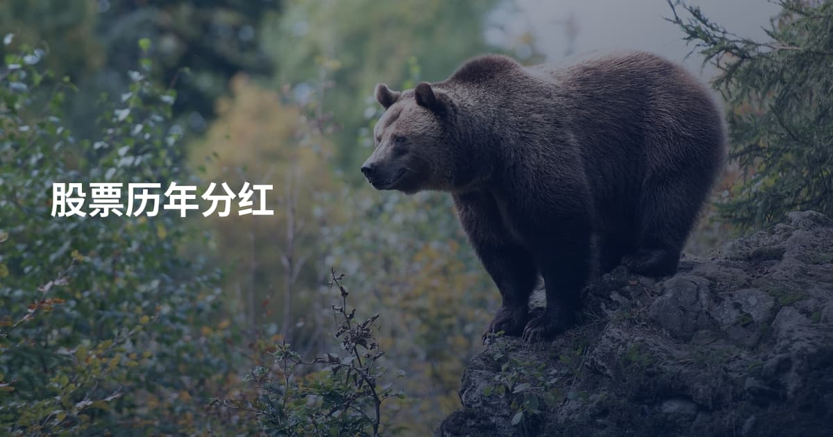 股票历年分红